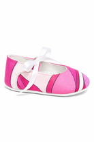 Scarpe per neonata Emilio Pucci Junior rosa con nastro PY0066 K0284 570BC EMILIO PUCCI KIDS 