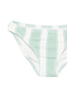 Bikini Baker W MC2 Saint Barth Kids verde a righe BAK0002 03813L MC2 ST. BARTH KIDS 