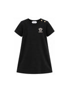Abito per bambina Versace Kids nero con motivo Medusa 10253011A18321 2B130 VERSACE KIDS 