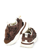 Sneakers per bambina Monnalisa Kids marroni con dettaglio glitter 8CH006 8773 0006 MONNALISA KIDS 