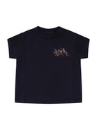 T-shirt per neonato Polo Ralph Lauren Kids nera con Equestrian Knight sul davanti 320A95734 001 Ralph Lauren kids 