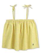 Top per bambina Bobo Choses giallo con motivo a quadri B125AC028 991 BOBO CHOSES KIDS 