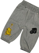 Pantaloni per neonato Stella McCartney Kids grigio con dettagli applicati TY6500 Z0522 909 STELLA McCARTNEY KIDS 
