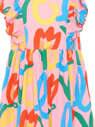 Abito per bambina Stella McCartney Kids rosa con stampa grafica all-over TY1C32 Z3437 509MC STELLA McCARTNEY KIDS 
