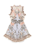 Abito per bambina ZIMMERMANN Kids Wylie multicolore con stampa floreale all-over 1449DR S251 ZIMMERMANN KIDS 