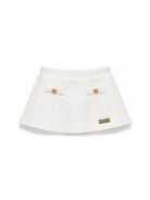 Gonna per neonata Balmain Kids bianca con bottoni decorativi BZ7011 Z3183 102 BALMAIN KIDS 