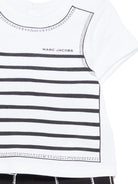 Completo t-shirt e shorts per neonato The Marc Jacobs Kids bianco e nero con disegno canotta W60815 09B THE MARC JACOBS KIDS 
