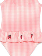 Costume intero per bambina Konges Sløjd rosa con decorazione fragole KS104790 PINK KONGES SLOJD KIDS 
