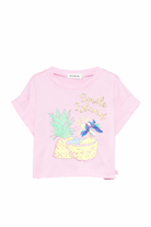 T-shirt per bambina Billieblush rosa con stampa grafica U21954 46N BILLIEBLUSH KIDS 