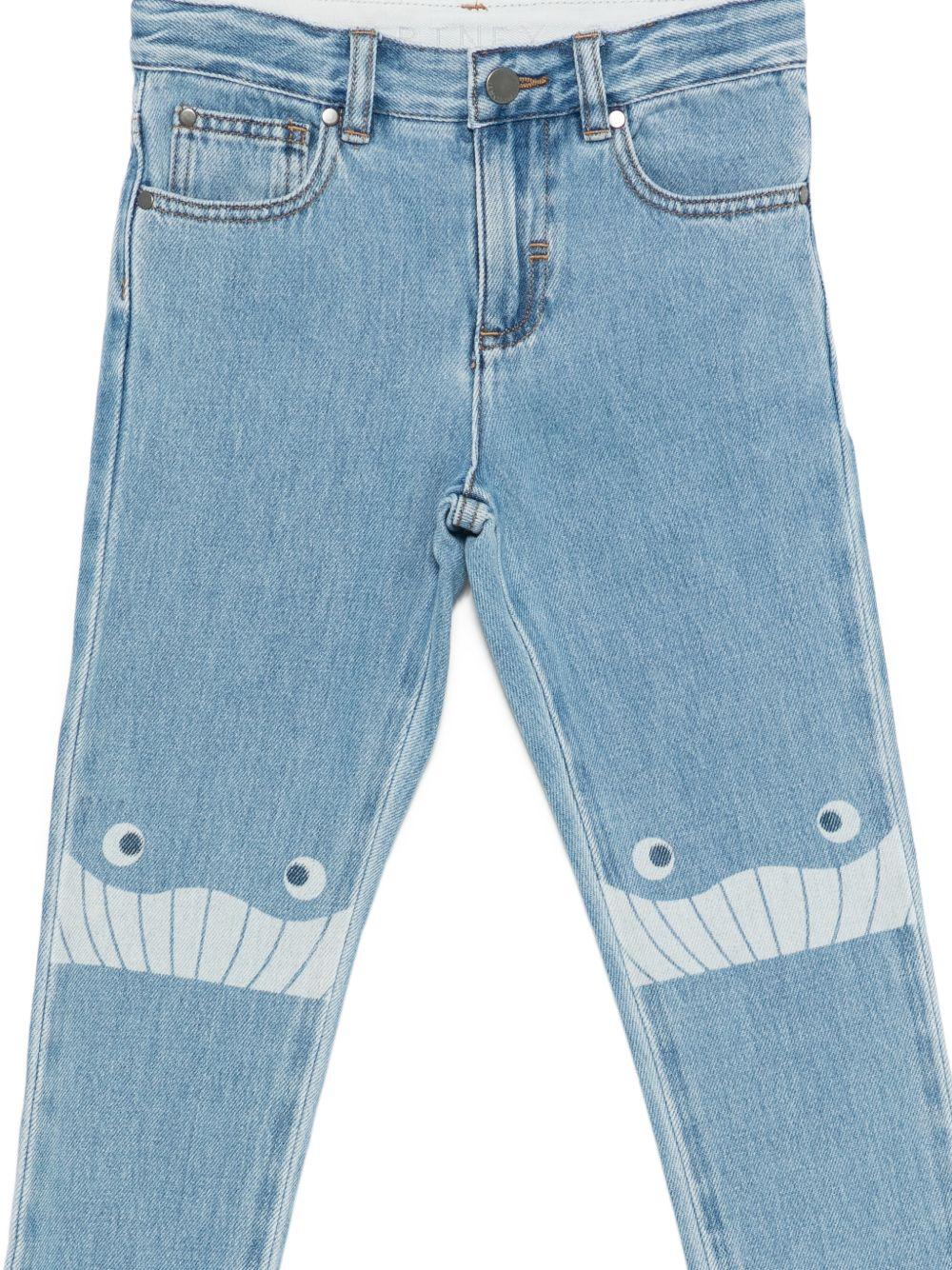 Jeans per bambino Stella McCartney Kids in denim con stampa grafica TY6Q00 Z0746 601 STELLA McCARTNEY KIDS 
