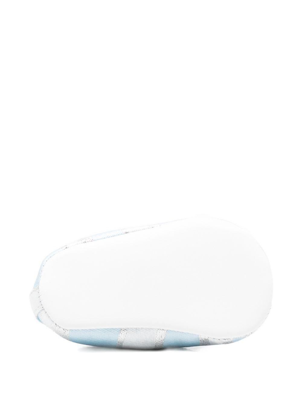 Ballerine per neonata Emilio Pucci Junior azzurro con stampa Iride PZ0066 S0273 600AG EMILIO PUCCI KIDS 