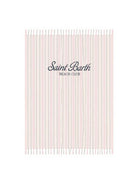 Telo mare MC2 Saint Barth rosa con motivo a righe FOUL002 02598L MC2 ST. BARTH KIDS 