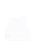 Top per bambina John Richmond Junior bianco con stampa logo RGP26058TO WHITE JOHN RICHMOND KIDS 