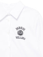 Camicia per bambina MSGM Kids bianca con colletto classico S6MSJGSI026 001 MSGM KIDS 