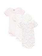 Set tre body per neonata Petit Bateau rosa con varie stampe A0FT2 00 PETIT BATEAU KIDS 