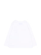 T-shirt per neonati Moschino Kids bianca con dettaglio Teddy Bear MNO014LAA58 10101 MOSCHINO KIDS 