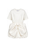 Abito per bambina Pinko Kids bianco con dettaglio fiocco KFAB0400JE017 0000 PINKO KIDS 