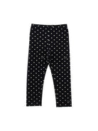 Leggings per bambina Monnalisa nero con motivo a pois 19G420NP 7750 5099 MONNALISA KIDS 