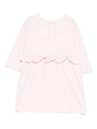 Abito per neonata Givenchy Kids rosa con chiusura posteriore con bottoni automatici H30899 44Z GIVENCHY KIDS 
