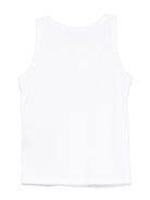Canotta per bambina John Richmond Junior bianco con logo in strass RGP25133CN WHITE JOHN RICHMOND JUNIOR 