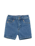 Shorts per neonato Roberto Cavalli Kids denim con tasche posteriori CIP26087BE D. BLUE LIGHT ROBERTO CAVALLI KIDS 