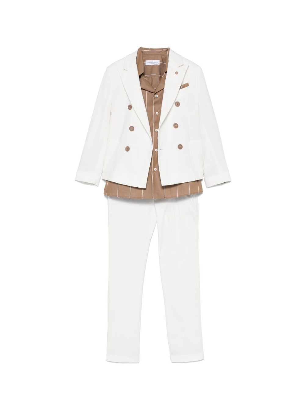 Completo tre pezzi per bambino Colorichiari bianco con chiusura doppiopetto MJ507983 4795 15 COLORICHIARI 