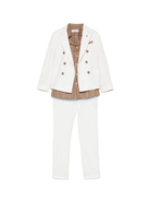 Completo tre pezzi per bambino Colorichiari bianco con chiusura doppiopetto MJ507983 4795 15 COLORICHIARI 