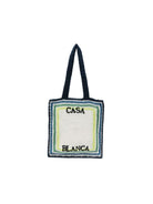 Borsa tote per bambina Casablanca Kids multicolor con ricamo logo ASP26BAG18701 WHITE/ BLUE STRIPE CASABLANCA KIDS 