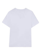 T-shirt per bambini DKNY Kids bianca con logo sul davanti D62617 10P DKNY KIDS 