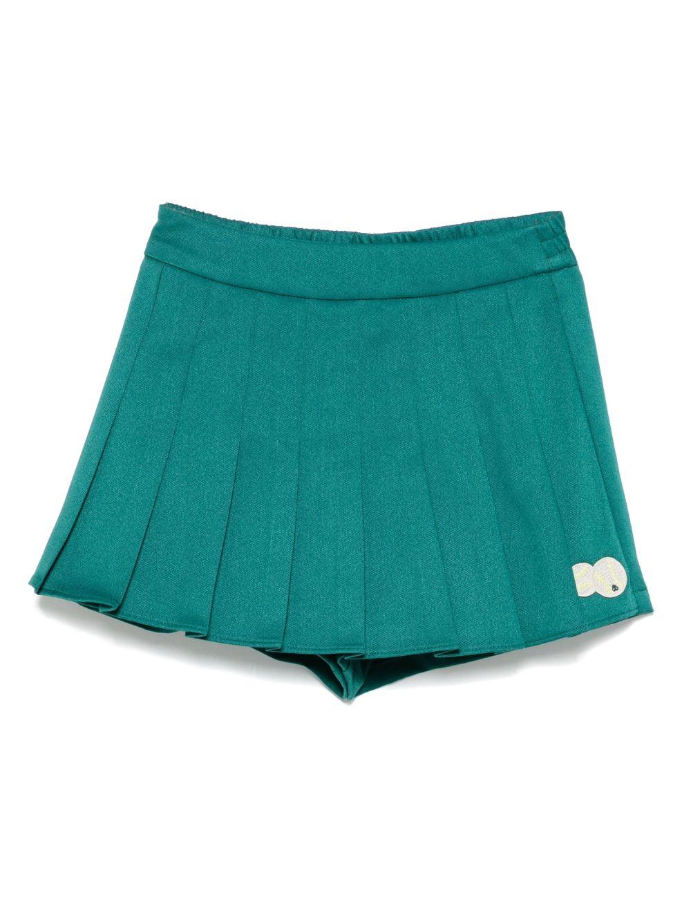 Shorts per bambina Scotch & Soda Kids verde effetto gonna plissettata 179326 301 SCOTCH&SODA 