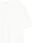 T-shirt per bambina Elisabetta Franchi La Mia Bambina bianca con logo sul davanti EFTS2570JE006 0135 ElISABETTA FRANCHI 