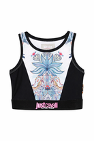Canotta per bambina Just Cavalli Kids Little Rogue multicolore con stampa JGP26247TO TR.GARDEN ROBERTO CAVALLI KIDS 