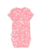Tutina per neonata Mini Rodini rosa con stampa stelle all-over 26240105 PINK MINI RODINI KIDS 