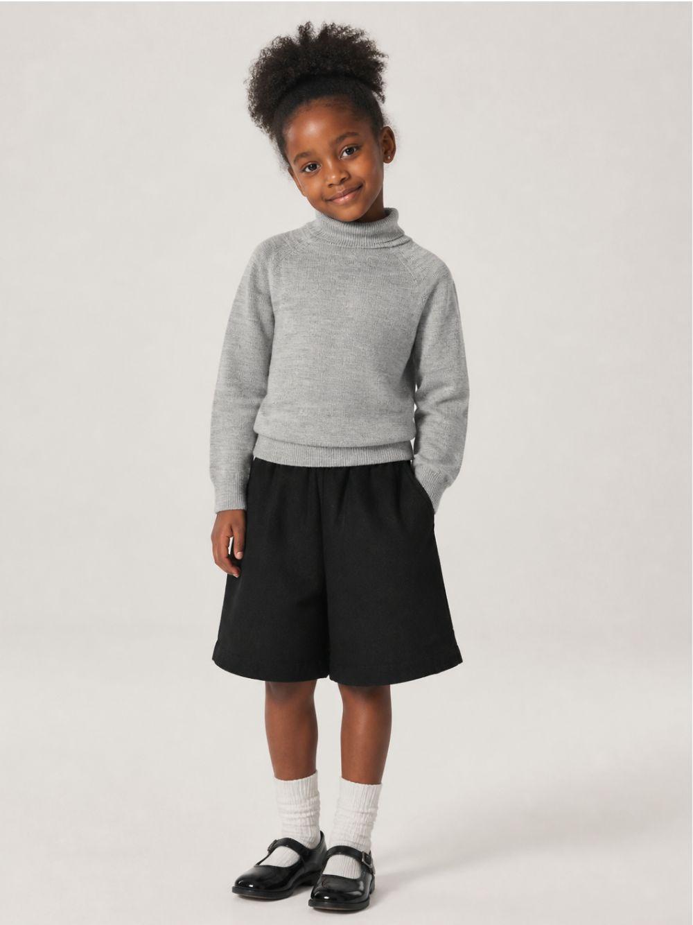 Maglione per bambini Douuod Kids grigio con collo alto DZ9P10 Z4164 806 DOUUOD KIDS 