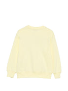 Felpa per bambini MSGM Kids gialla con stampa logo S6MSJUSW007 MS075 MSGM KIDS 