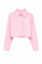 Camicia per bambina MSGM Kids rosa con colletto classico S6MSJGSI026 MS076 MSGM KIDS 