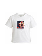 T-shirt per bambini Lanvin Kids bianca con stampa grafica N30398 117 LANVIN KIDS 
