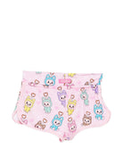 Shorts per bambina MC2 Saint Barth Kids rosa con stampa cartoon all-over COC0001 00756L MC2 ST. BARTH KIDS 