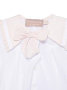 Tutina per neonata La Stupenderia bianca con dettaglio fiocco 2TBTT56 U40 LA STUPENDERIA 