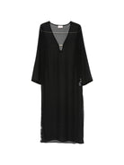 Abito trasparente da donna MC2 Saint Barth nero con placca logo AGH0002 08878L MC2 ST. BARTH 