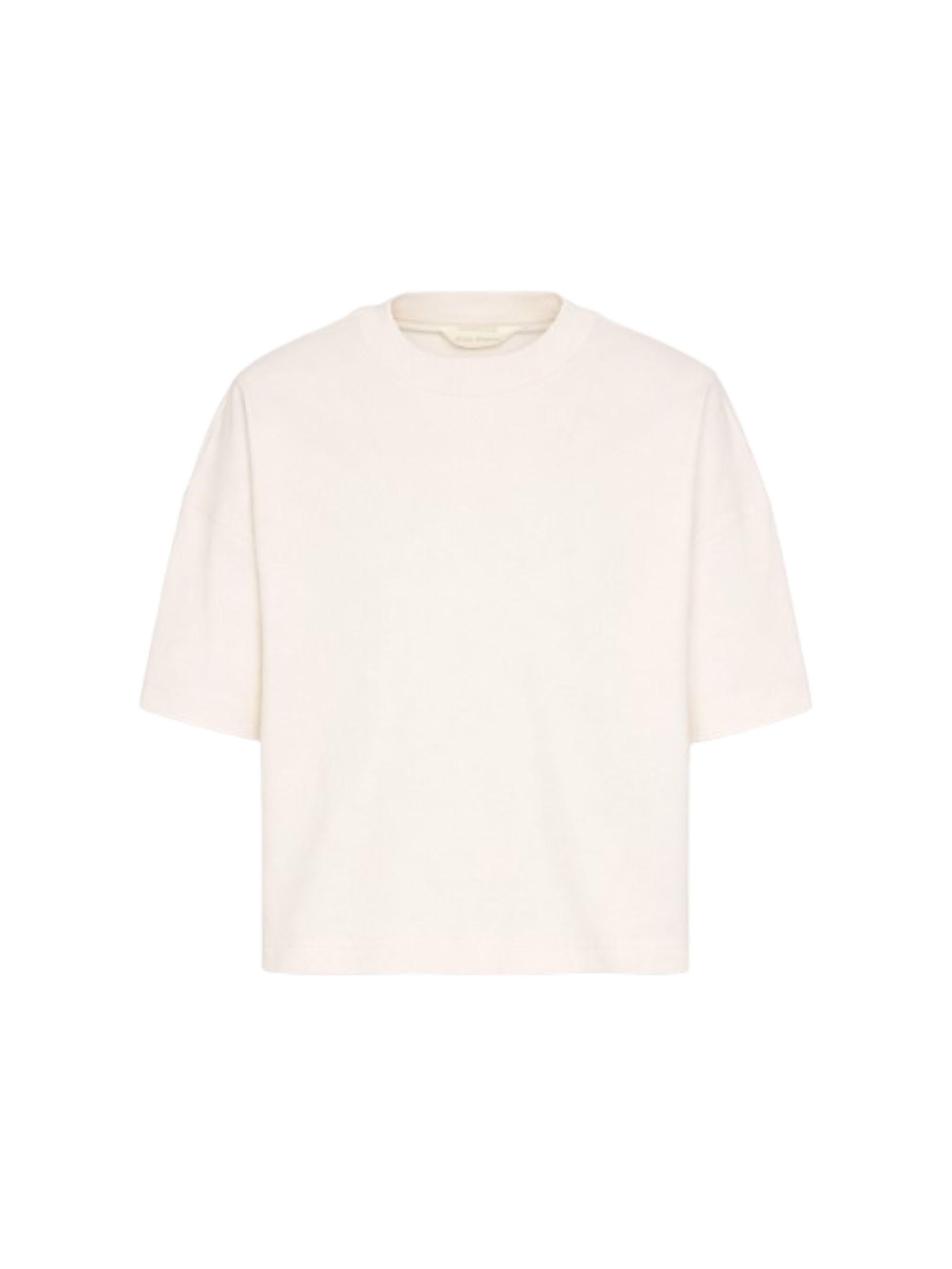 T-shirt per bambina Palm Angels Kids bianca con logo sul retro PGAA001S26JER001 002 PALM ANGELS KIDS 