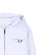 Felpa per bambino Givenchy Kids bianca con logo sul davanti H31076 10P GIVENCHY KIDS 