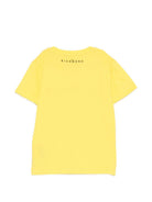 T-shirt per bambino John Richmond Junior gialla con dettaglio logo RBP26008TS YELLOW B. JOHN RICHMOND KIDS 