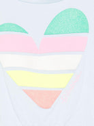 T-shirt per bambina Billieblush azzurro con motivo cuore U20952 76F BILLIEBLUSH 