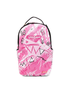 Zaino per bambina Sprayground Kid rosa con stampa grafica Broken Hearts Club 910B8672 NSZ SPRAYGROUND KIDS 