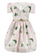 Abito per bambina Monnalisa rosa a fiori con cintura 71G907 7650 0091 MONNALISA KIDS 