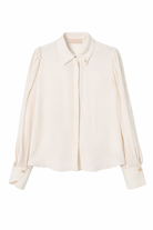 Camicia per bambina Elisabetta Franchi La Mia Bambina beige con colletto classico EFCA2760VI011 0067 ElISABETTA FRANCHI 
