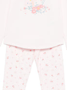 Pigiama per bambina Petit Bateau rosa con stampa floreale A0FYO 02 PETIT BATEAU KIDS 