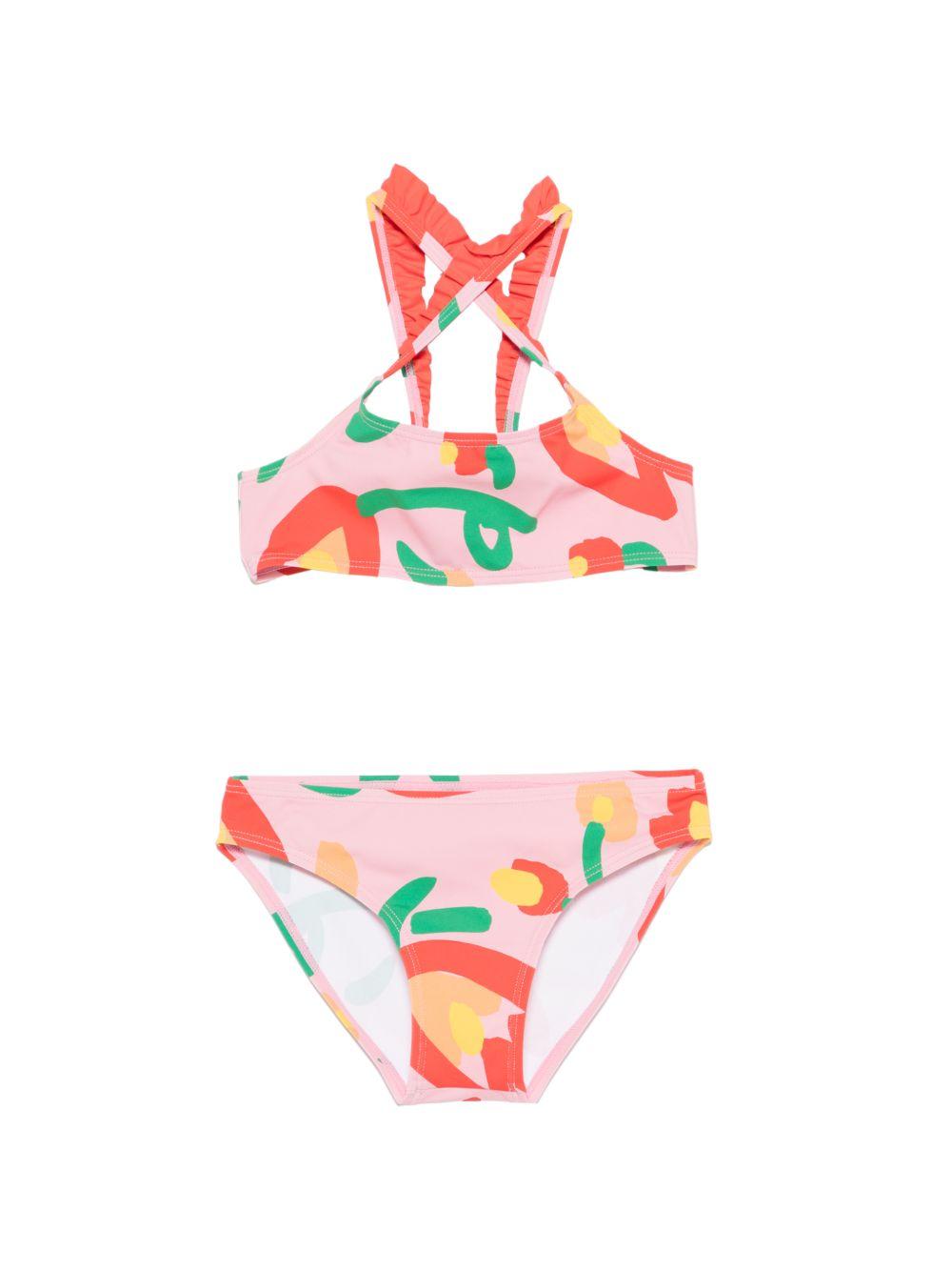 Bikini per bambina Stella McCartney Kids rosa con stampa floreale TYCB35 Z3513 509MC STELLA McCARTNEY KIDS 