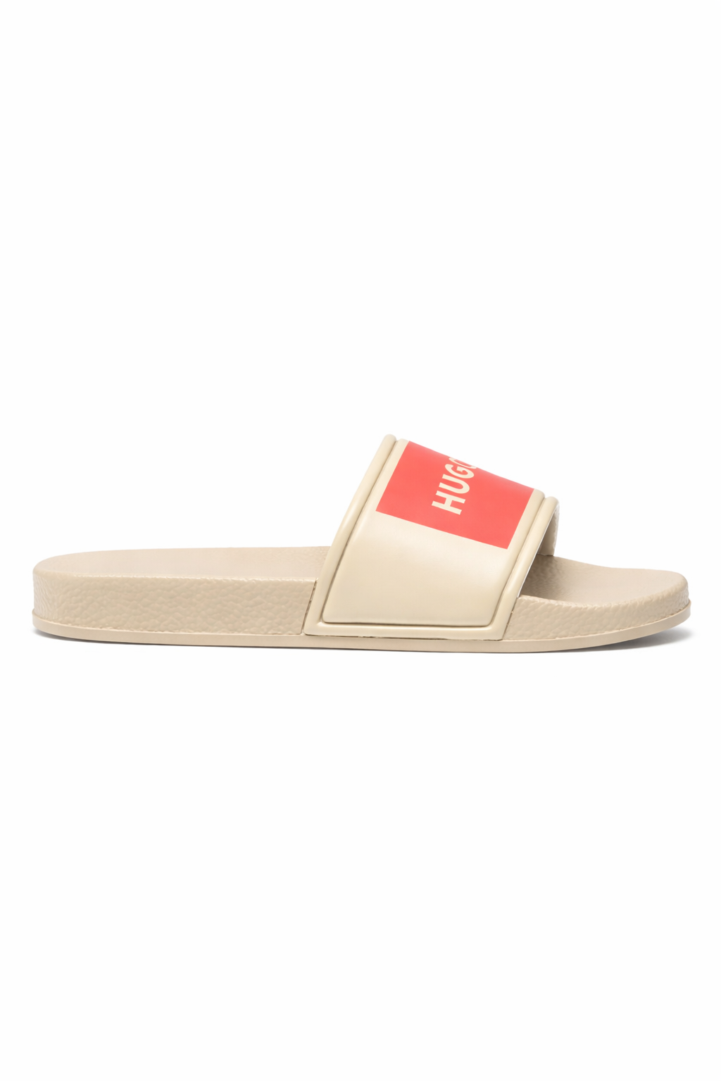 Pantofole per bambino Hugo Kids beige con dettaglio logo G01179 23B Hugo KIDS 